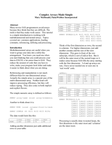 Complex Arrays Made Simple