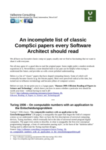 An incomplete list of classic CompSci papers every Software