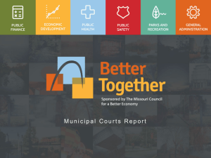 Better Together - Municipal Courts Report