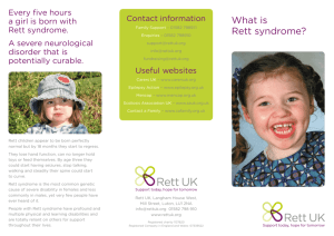 What is Rett syndrome?