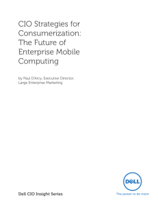 CIO Strategies for Consumerization: The Future of Enterprise Mobile