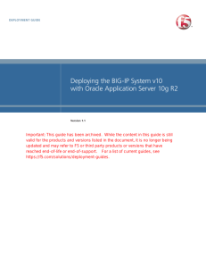 Deploying the BIG-IP System v10 with Oracle Application
