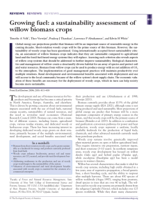 Growing fuel: a sustainability assessment of willow biomass crops