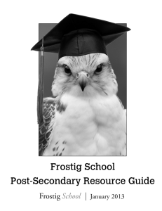 Post Secondary Resource Guide