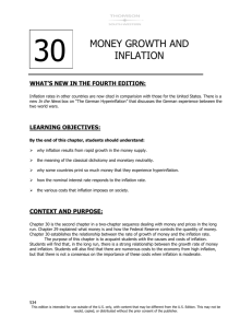 30 MONEY GROWTH AND INFLATION