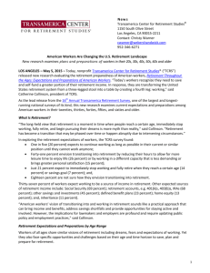 Press Release - Transamerica Center for Retirement Studies