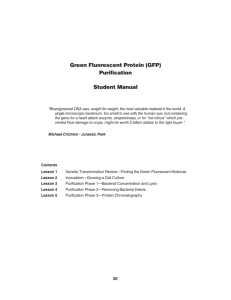 pGLO GFP purification manual 4006099