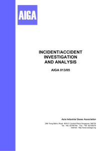 Incident/Accident Investigation and Analysis
