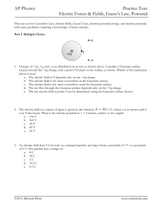 AP Physics Practice Test: Electric Forces & Fields