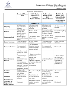 Comparisons for National Reform