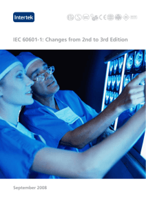 IEC 60601-1: Changes from 2nd to 3rd Edition