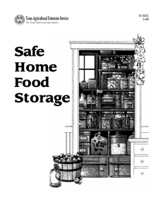 Safe Home Food Storage - National Center for Home Food