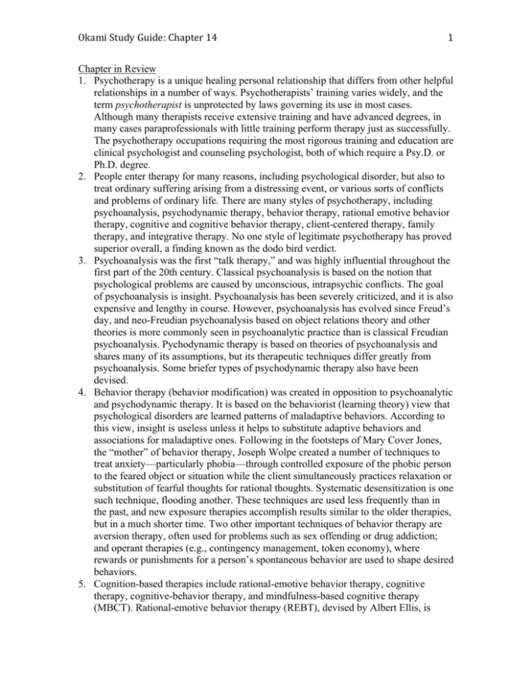 CH 14 Study Guide CH 14 Study Guide