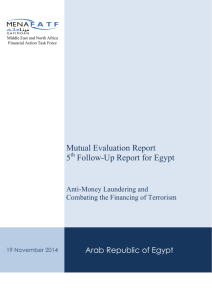 Fifth Follow-Up Report for Egypt