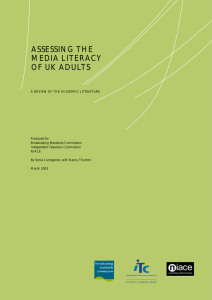 assessing the media literacy of uk adults