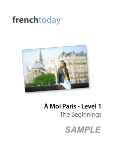À Moi Paris Level 1 PDF