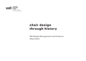 Chair Design - Zihan Zhao – MA Design Management and Cultures
