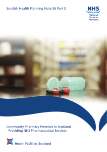 Scottish Health Planning Note 36 Part 3 Community Pharmacy