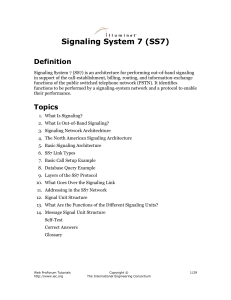 Signaling System 7 (SS7)