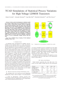 TCAD Simulations of Statistical Process Variations for High