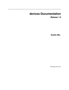 devices Documentation