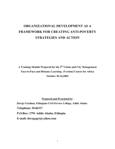 organizational development as a framework for creating anti