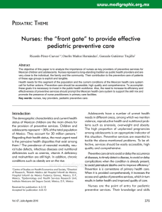 Nurses: the “front gate” to provide effective pediatric preventive care