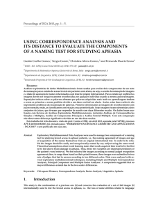 using correspondence analysis and its distance to