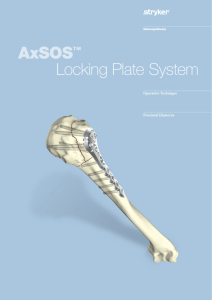 AxSOS Prox Humeral Plate, Stryker