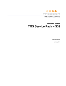 TMS Service Pack – S32