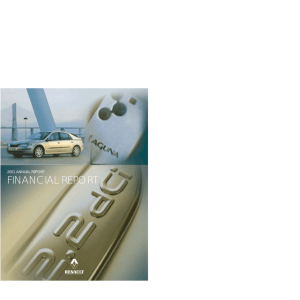 Renault - 2001 Annual Report