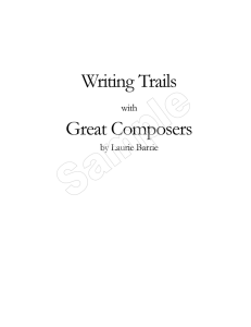C116 Writing Trails Great Composers PDF Sample