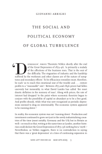 the social and political economy of global turbulence