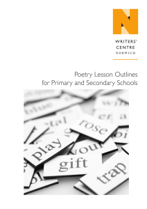 Poetry Lesson Outlines for Primary and Secondary Schools