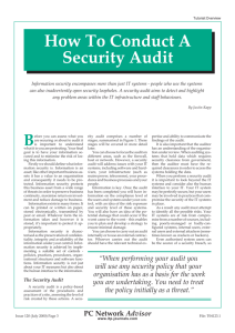 120 - How to conduct a security audit