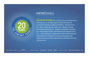 Over the past 20 years, The Century Council has become a leading
