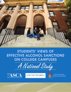 Student's Views of Effective Alcohol Sanctions on College Campuses