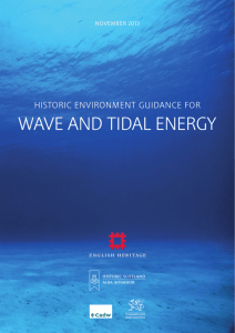 wave and tidal energy