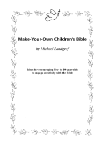 Make-Your-Own Children's Bible
