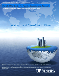 Walmart and Carrefour in China