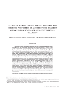 aluminum hydroxy-interlayered minerals and chemical properties of