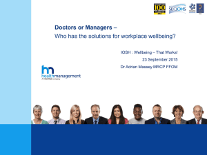 Dr Adrian Massey – Creating a link between good management and