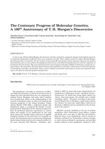 The Centenary Progress of Molecular Genetics. A 100th Anniversary