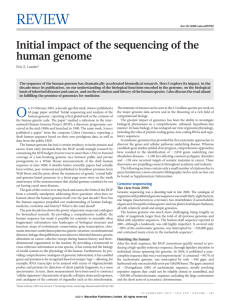 Initial impact of the sequencing of the human genome