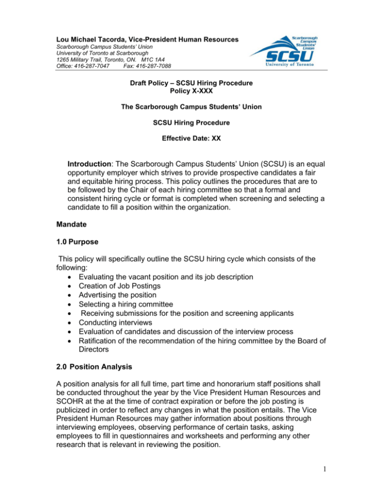 Scarborough Campus Students' Union