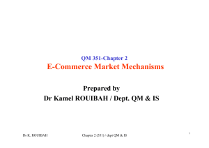 E-Commerce Market Mechanisms