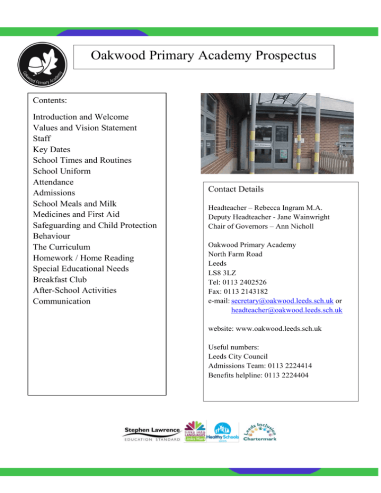 Oakwood Primary Academy Prospectus 2013