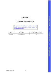 CHAPTER 5 CONTRACT DOCUMENTS