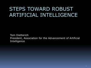 STEPS TOWARD ROBUST ARTIFICIAL INTELLIGENCE