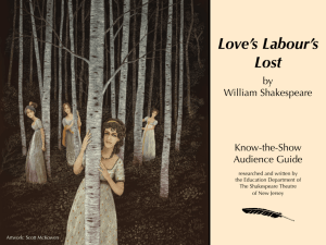 Love's Labour's Lost - The Shakespeare Theatre of New Jersey